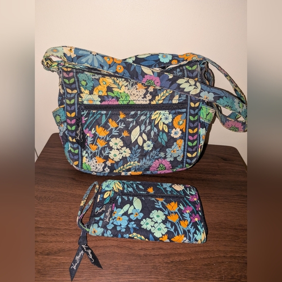 Vera Bradley Midnight Blues Purse and Wallet Set - Picture 9 of 10